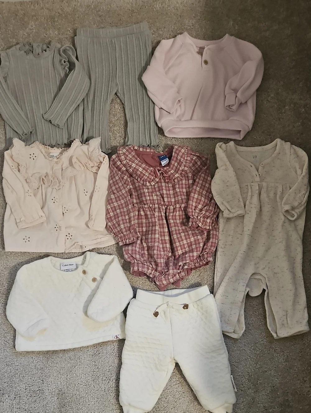 Zara, Calvin Klein, Gap, & Old Navy Baby Wonter Clothing size 3-6 months